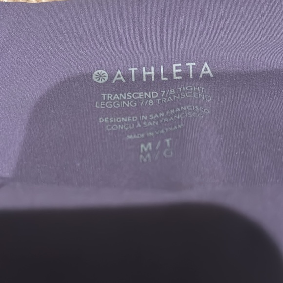 ATHLETA MED TALL TRANSCEND 7/8 TIGHTNEW WITH TAGS - Picture 4 of 6